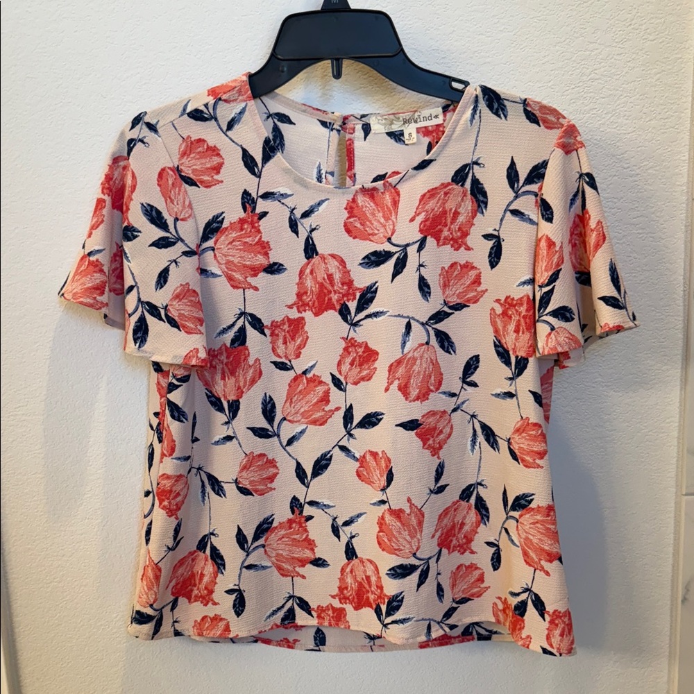 Floral Print Women's Top